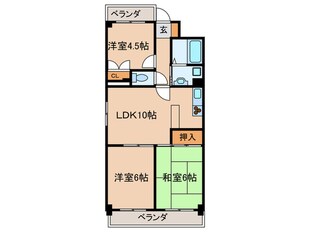 ＭＫタワ－ビレッジの物件間取画像